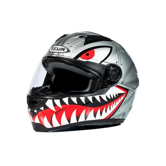 Zeus Zs-811a Al-38 Kapalı Kask Gümüş-siyah MEDIUM