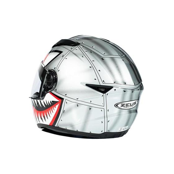 Zeus Zs-811a Al-38 Kapalı Kask Gümüş-siyah MEDIUM