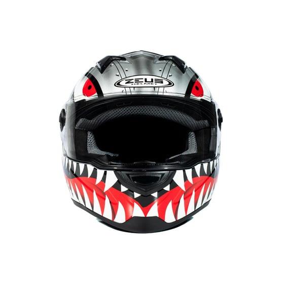 Zeus Zs-811a Al-38 Kapalı Kask Gümüş-siyah MEDIUM