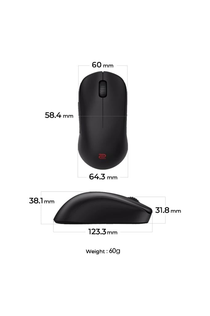 BenQ Zowie U2-DW Şarjlı Optik Kablosuz Oyuncu Mouse Teşhir