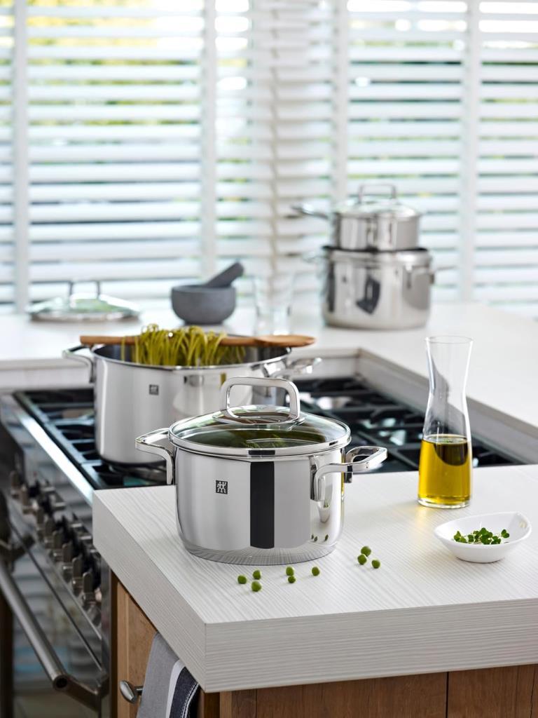 Zwilling 650600000 Quadro 5'li Çelik Tencere Seti Teşhir