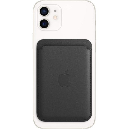 iPhone için MagSafe özellikli Mikro Dokuma Cüzdan - Siyah Outlet