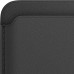 iPhone için MagSafe özellikli Mikro Dokuma Cüzdan - Siyah Outlet