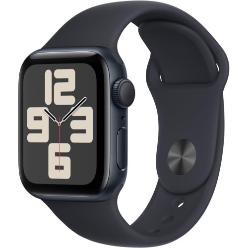 Apple Watch SE 2 2023 GPS 40mm Gece Yarısı Alüminyum Kasa ve Spor Kordon Akıllı Saat-TEŞHİR
