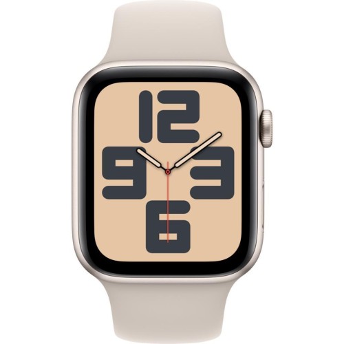 Apple Watch SE 2 2023 GPS 44mm Yıldız Işığı Alüminyum Kasa ve Spor Kordon Akıllı Saat Teşhir