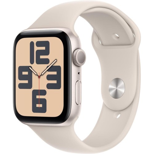 Apple Watch SE 2 2023 GPS 44mm Yıldız Işığı Alüminyum Kasa ve Spor Kordon Akıllı Saat - Teşhir 