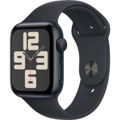 Apple Watch SE 2 2023 GPS 44mm Gece Yarısı Alüminyum Kasa ve Spor Kordon Akıllı Saat Teşhir