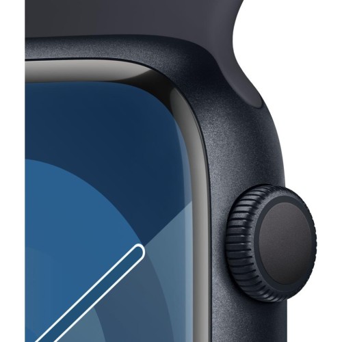 Apple Watch Series 9 GPS 45mm Gece Yarısı Alüminyum Kasa ve Gece Yarısı Spor Kordon Akıllı Saat Teşhir
