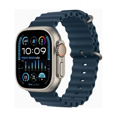 Apple Watch Ultra 2 GPS + Cellular 49mm Natürel Titanyum Kasa ve Mavi-Ocean Kordon Akıllı Saat Outlet