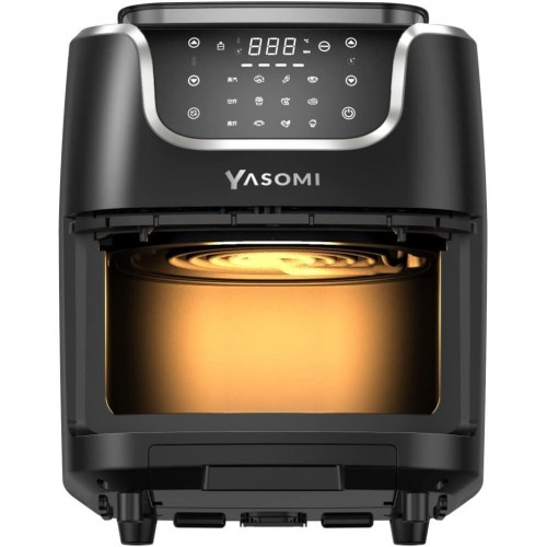 Yasomi Y77 XXL Buharlı Airfryer 7 lt Yağsız Siyah Fritöz-TEŞHİR