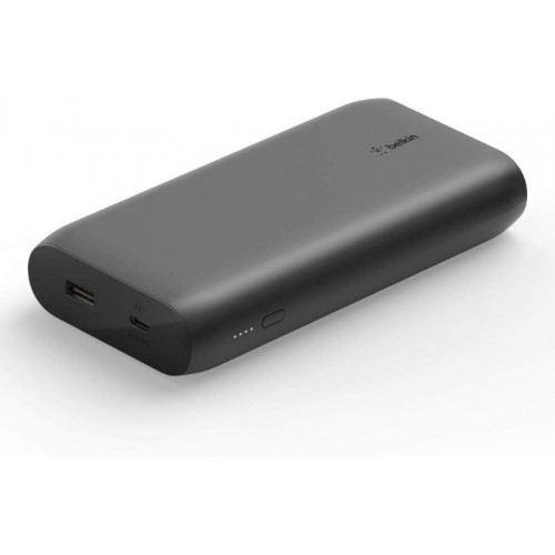 Belkin USB-C PD Powerbank 20K (USB-C + USB Bağlantı Noktalı Hızlı Şarj Taşınabilir Şarj Cihazı, 20000mAh Kapasite, Siyah Teşhir