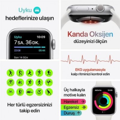 Apple Watch Series 6 GPS 44mm Kırmızı Alüminyum Kasa ve Spor Kordon Akıllı Saat Teşhir