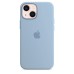 Apple iPhone 13 Mini MagSafe Özellikli Silikon Kılıf Mavi Sis Outlet