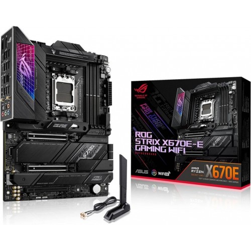 Asus Rog Strix X670E-E Gaming Wi-Fi AMD AM5 DDR5 ATX Anakart Teşhir