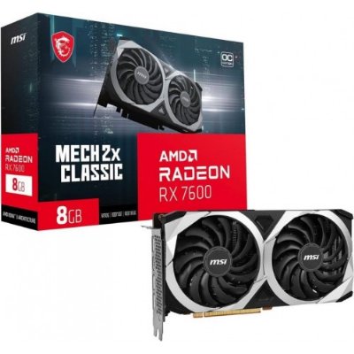 MSI RX 7600 Mech 2X Classic 8G OC 128 Bit GDDR6 8 GB Ekran Kartı Outlet