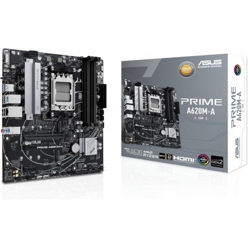 Asus Prime A620M-A-CSM AMD AM5 DDR5 Micro ATX Anakart Teşhir