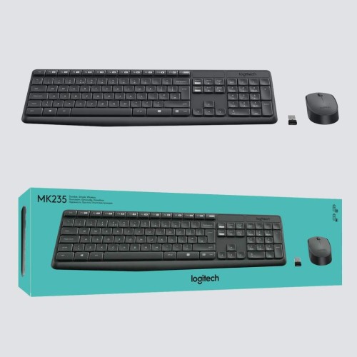 Logitech MK235 920-007925 Kablosuz Klavye Mouse Seti Outlet