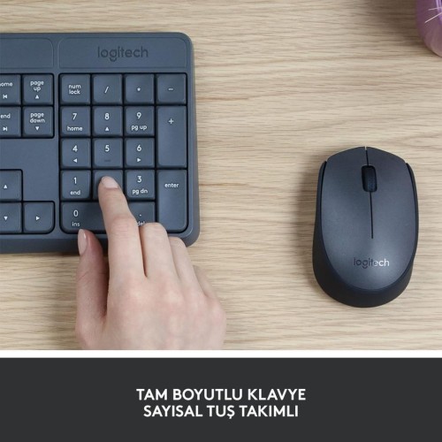 Logitech MK235 920-007925 Kablosuz Klavye Mouse Seti Outlet