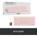 Logitech K380 Pembe Kablosuz Klavye Outlet