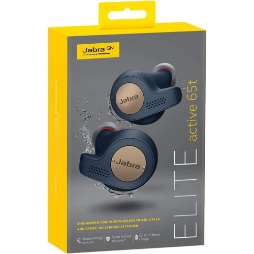 Jabra Elite Active 65T Kulak İçi Bluetooth Kulaklık Mavi Outlet