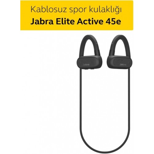 Jabra Elite Active 45e IP67 Kablosuz Spor Kulak İçi Siyah Bluetooth Kulaklık - Teşhir