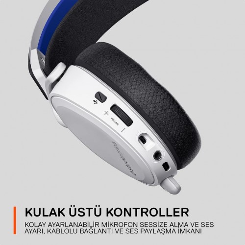 SteelSeries Arctis 7P Plus Wireless Mikrofonlu Kulak Üstü Oyuncu Kulaklığı Teşhir