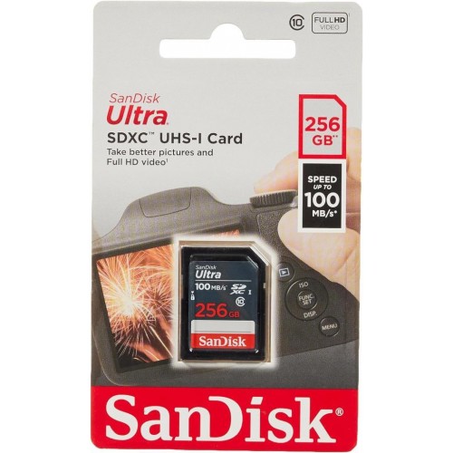 SanDisk Ultra SDSDUNR-256G-GN3IN Class 10 UHS-I U1 256 GB Hafıza Kartı Teşhir