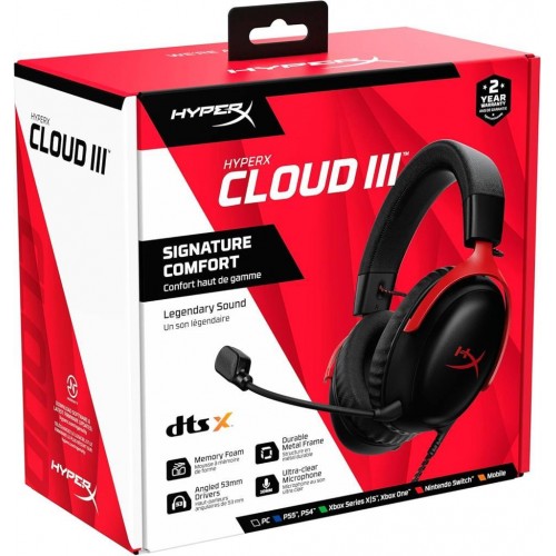 HyperX Cloud III 7.1 727A9AA Kablolu Mikrofonlu Kulak Üstü Oyuncu Kulaklığı Outlet