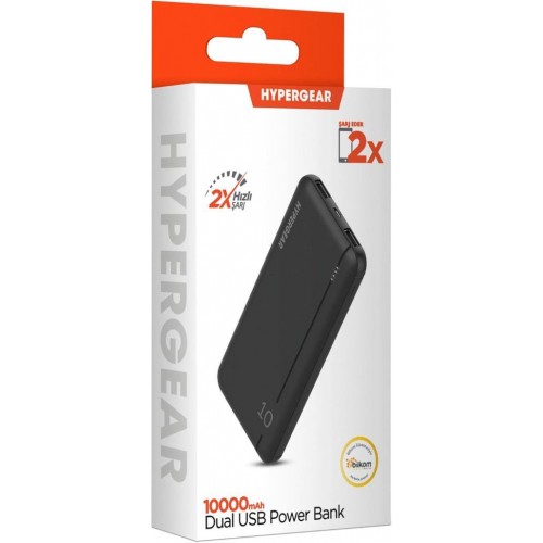 HyperGear 20000 mAh 2.1A Dijital Göstergeli Siyah Powerbank - Outlet