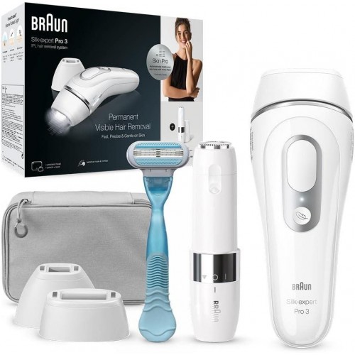 Braun Silk Expert Pro 3 Pl3129 Yeni Nesil IPL + Fs1000 + Seyahat Çantası Lazer Epilasyon Aleti-OUTLET