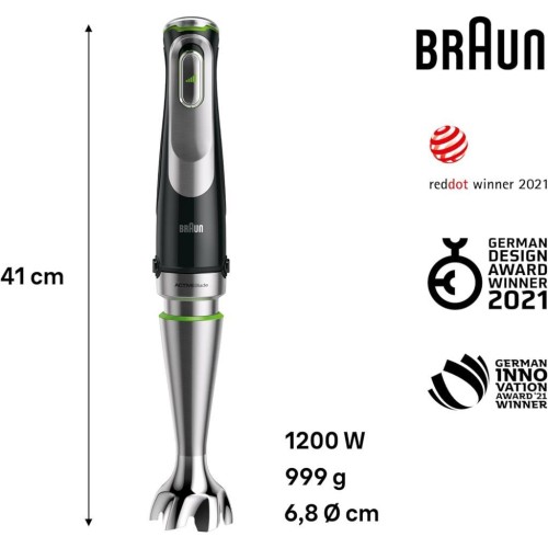 Braun Multiquick 9 MQ9187XLI 1200 W El Blender Seti Outlet