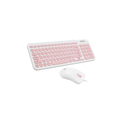 Everest KM-01K Kablolu Pembe Klavye Mouse Seti Teşhir