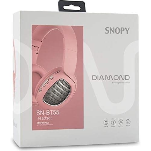 Snopy SN-BT55 Diamond Kulak Üstü Bluetooth Kulaklık Pembe Teşhir