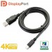 Paugge DP 1.2 VESA Sertifikalı Thunderbolt2 Destekli Mini Displayport Kablo - 2m (ENTMDP1220)