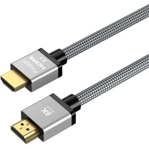 Paugge Ultra Sertifikalı Hdmi 2.1 Kablo - 8K@60Hz, 4K@120Hz, 4K@60Hz, eARC, HDCP 2.2, D-HDR, Dolby Vision, Dolby Atmos - 0,5 m Outlet