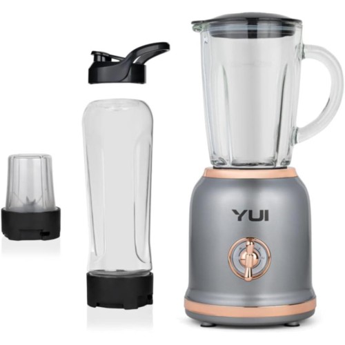 Yui M-18 3'ü 1 Arada Retro Gri 300 W Smoothie Blender Set-OUTLET