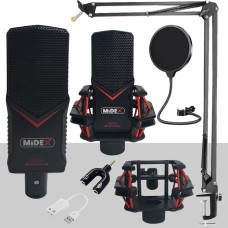 Midex GMX-1ST Condenser Stüdyo Mikrofon Seti Teşhir