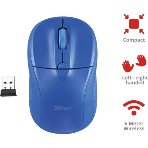 Trust Primo 20786 Mavi Wireless Optik Mouse - Kutusuz 