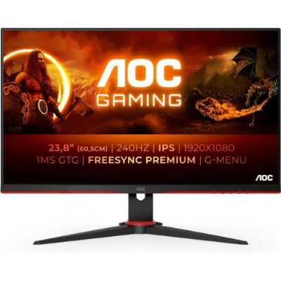 AOC 24G2ZE 23.8" 0.5 ms Full HD IPS 240 Hz Oyuncu Monitörü Teşhir