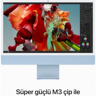 iMac M3 Mavi MQRQ3TU/A 8 GB 256 GB SSD 10C GPU 24" 4.5K All in One PC - Teşhir