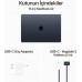 MacBook Air M3 8 GB 256 GB SSD 15.3" MRYU3TU/A Gece Yarısı (İthalatçı Garantili)