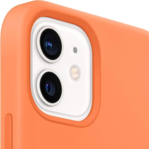 Apple iPhone 12 ve iPhone 12 Pro için MagSafe özellikli Deri Kılıf - Kaliforniya Turuncusu