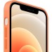 Apple iPhone 12 ve iPhone 12 Pro için MagSafe özellikli Deri Kılıf - Kaliforniya Turuncusu