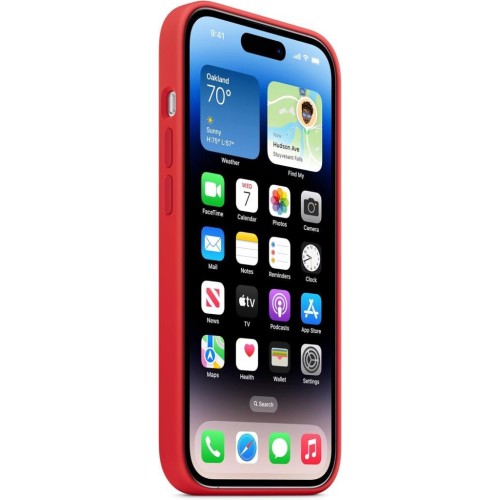 iPhone 14 Pro için MagSafe özellikli Silikon Kılıf - (PRODUCT)RED Outlet