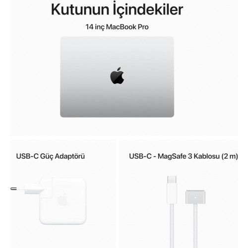 MacBook Pro M3 8 GB 1 TB SSD 14" MTL83TU/A Uzay Grisi