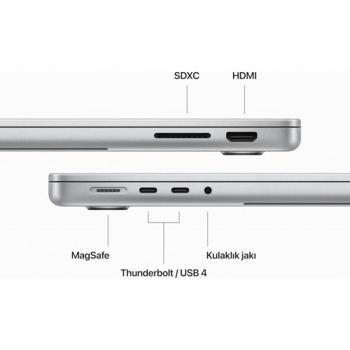 MacBook Pro M3 8 GB 1 TB SSD 14" MTL83TU/A Uzay Grisi