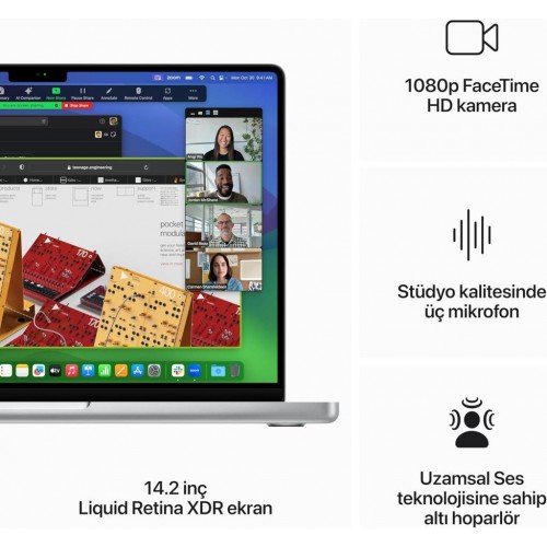 MacBook Pro M3 8 GB 1 TB SSD 14" MTL83TU/A Uzay Grisi