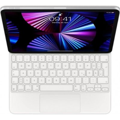 11 inç iPad Air (M2) için Magic Keyboard - Almanca - Beyaz