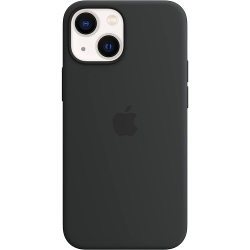 Apple iPhone 13 Mini MagSafe Özellikli Silikon Kılıf Gece Yarısı