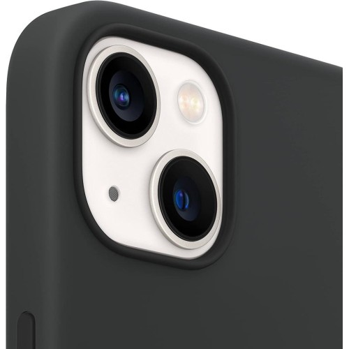 Apple iPhone 13 Mini MagSafe Özellikli Silikon Kılıf Gece Yarısı